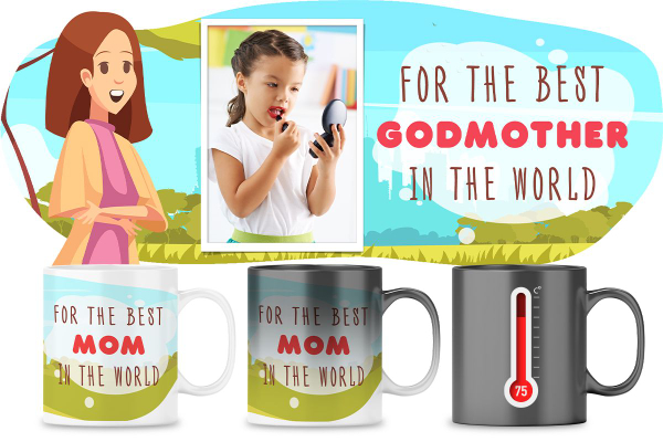 Colour-changing message mug